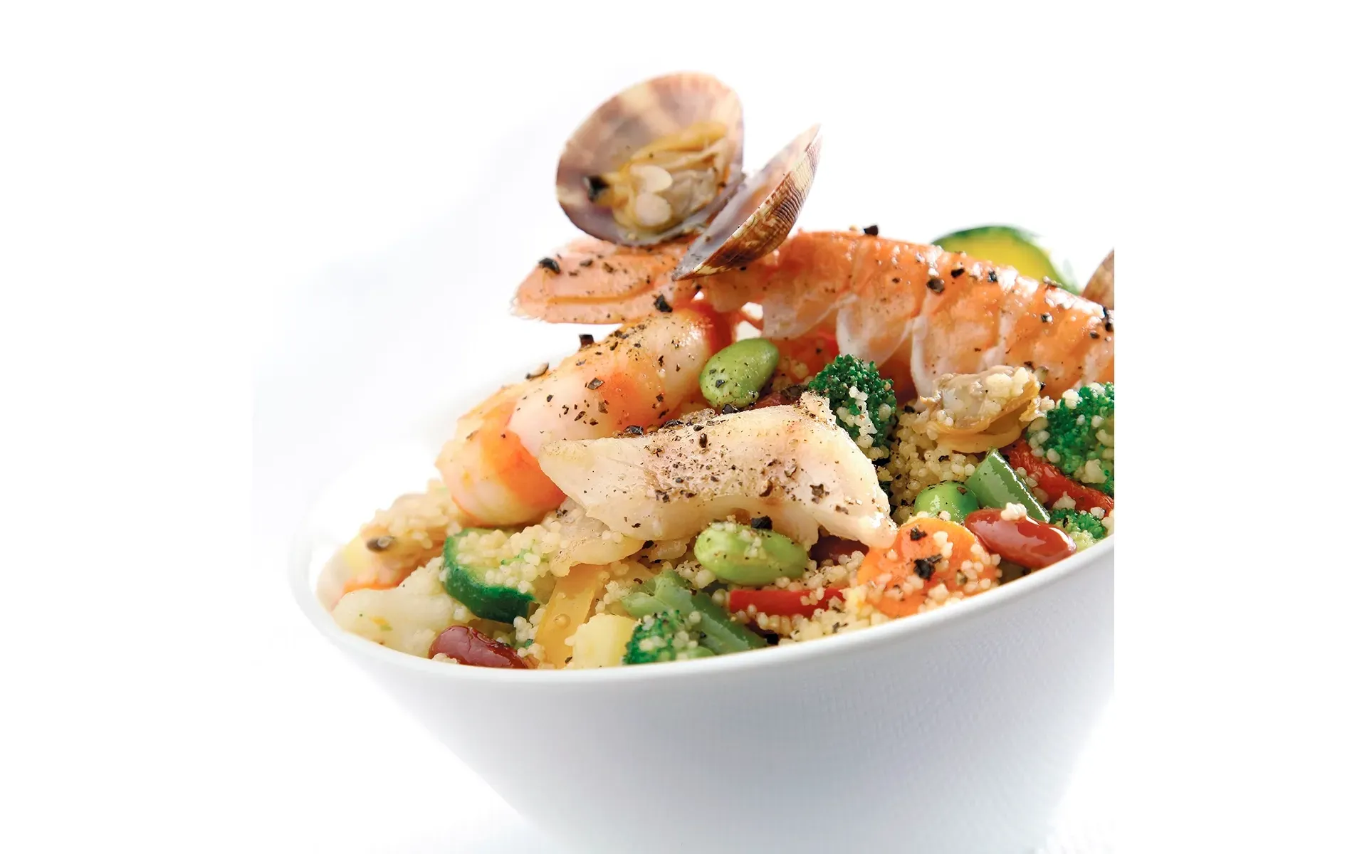 Couscous Orogel con un mix di verdure fresche e saporite, un piatto unico leggero e colorato.