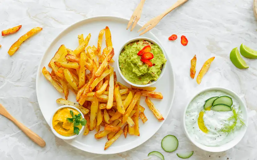 Il fritto fa male? Non con Orogel! Piatto di patatine fritte leggere e gustose.