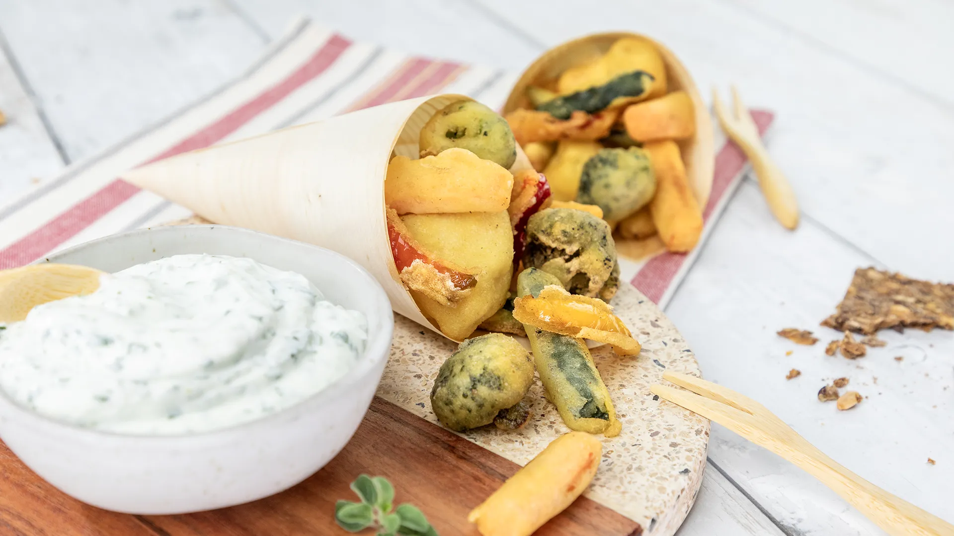 Gran Fritto Pastellato Orogel: un assortimento ricco di verdure croccanti e sfiziose.