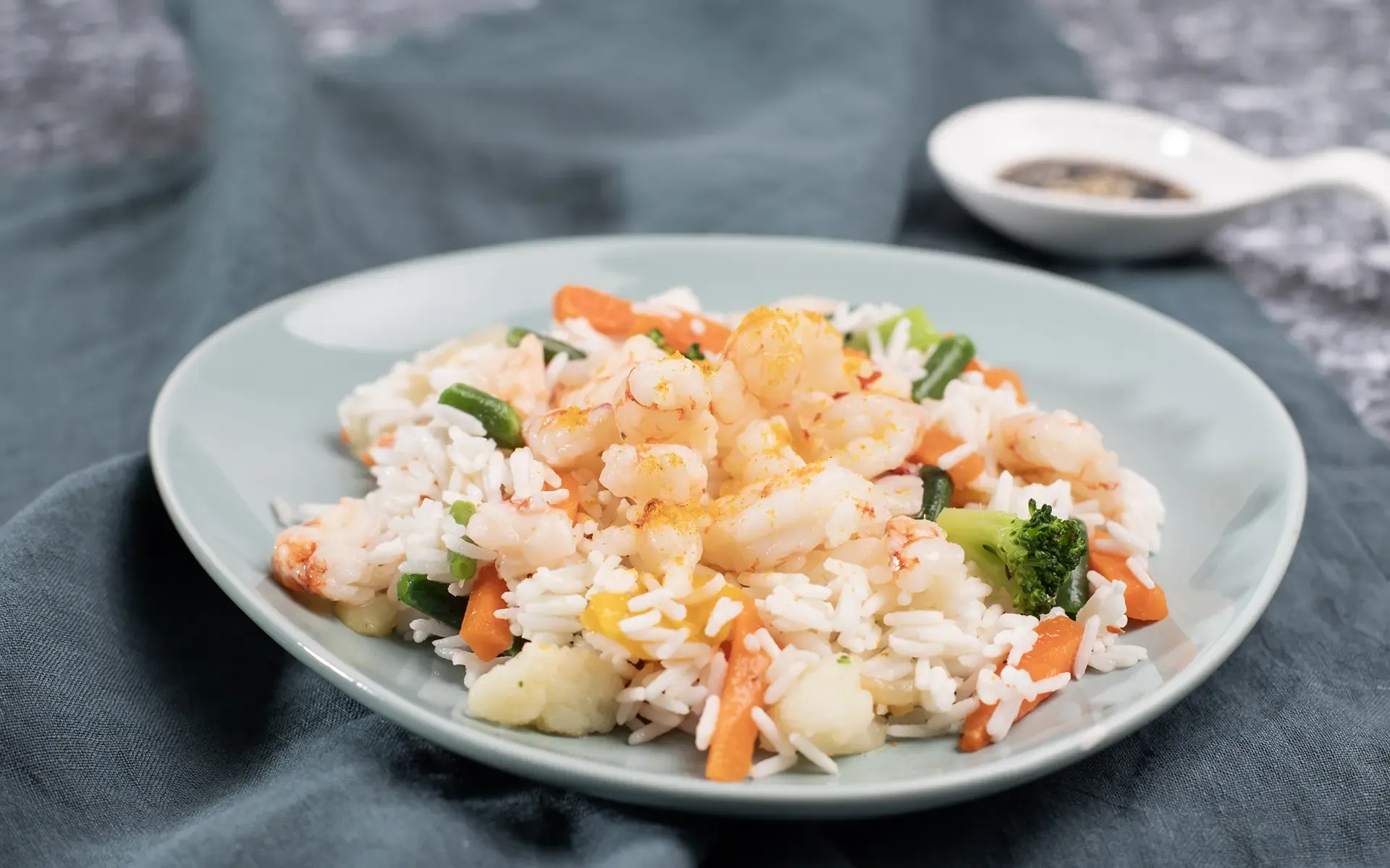 Insalata di Riso Basmati con gamberi e verdure – Ricette Orogel Food Service