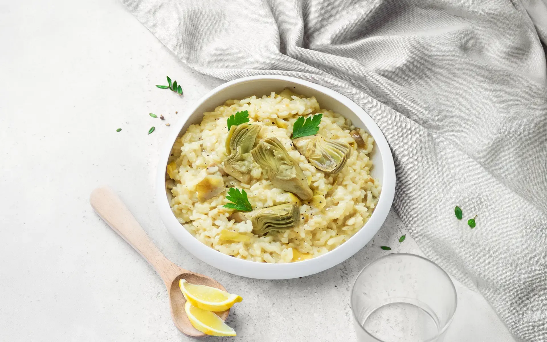Risotto ai carciofi e limone