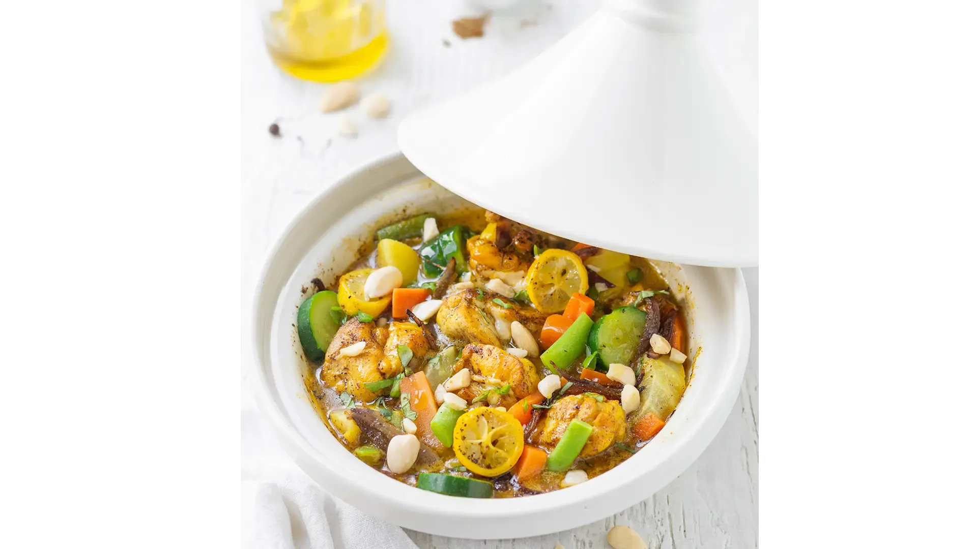 Tajine di pollo con verdure e Contorno Armonia Orogel